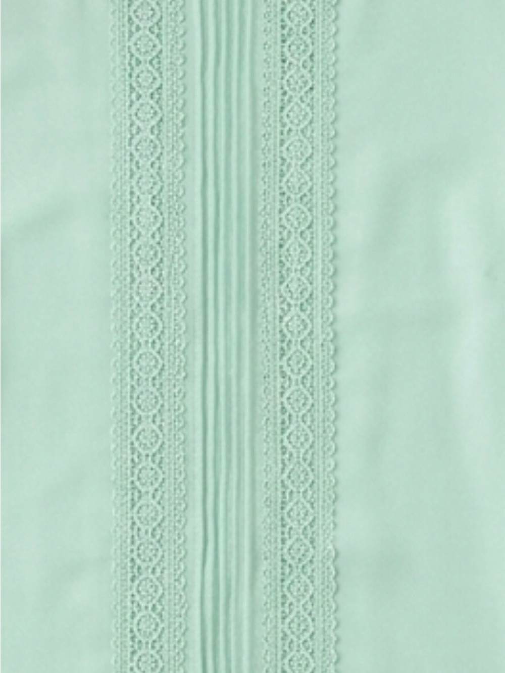 Sharagano Mint Green Lace-Trim Long-Sleeve Women's Top - XL - Picture 5 of 6